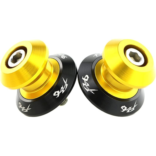 Stand Screw Slider Suitable for Yamaha FZ6 FZ-6FZ 6 2004 2005 2006 2007 2008 2009 2010 2011 2012 Swing Arm Slider Spool Holder Spool CNC Aluminum (Color: Gold)