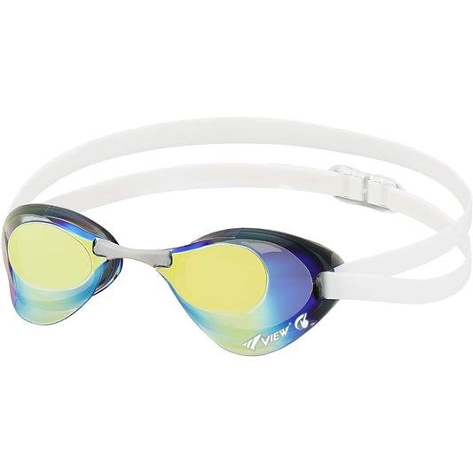 VIEW Competitive Swimming Goggles Blade Mirror Coating UV Protection Anti-Fog Coating V121SAM