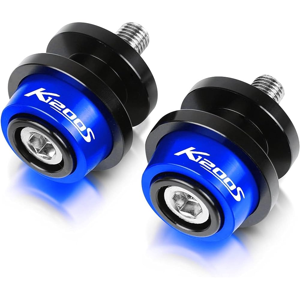 Stand Screw Slider Motorcycle 8mm Bracket Screw CNC Rocker Slider Spool Compatible with BMW K1200S 2004-2008 K1200R SPORT2006-2008 (Color: Blue)