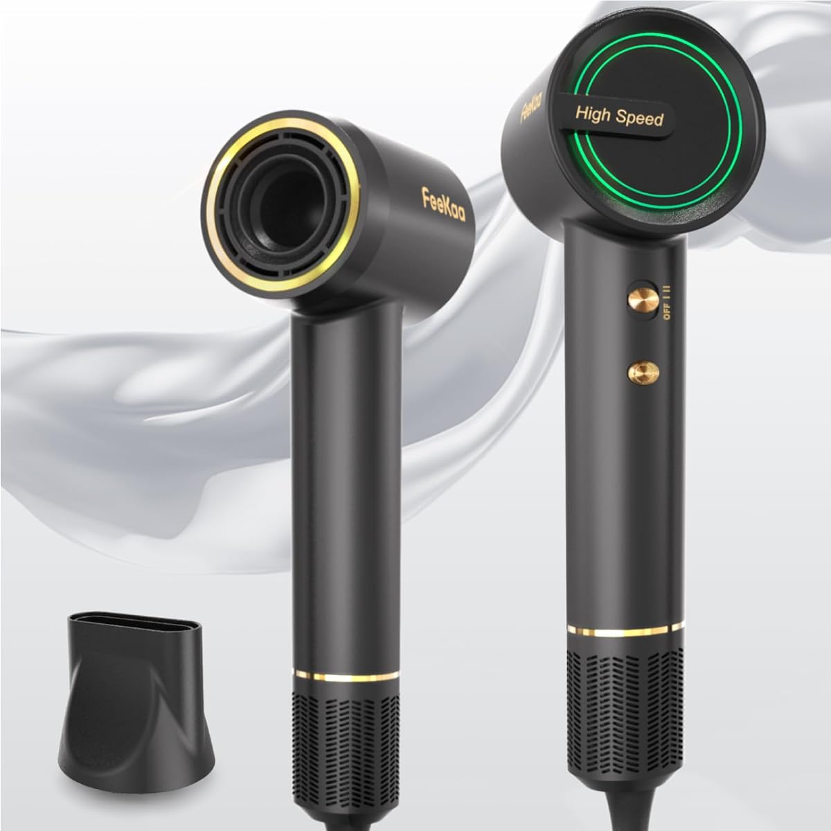 Feekaa Dryer, Large Airflow, Quick Drying, Quiet, Lightweight, Hair Dryer, 200 Million High Concentration Negative Ions, 110,000 Rotations/Minute High Speed Brushless Motor, 23 m/s Large Wind Power,