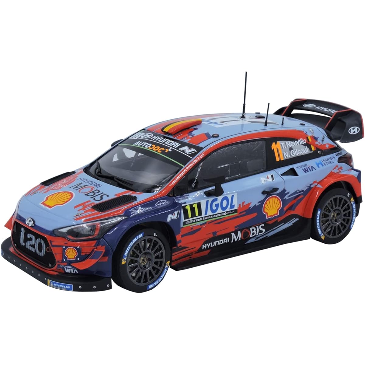 Platts Belkit 1/24 Hyundai i20 Coupe WRC 2019 Tour de Corse Winner Plastic Model BEL014