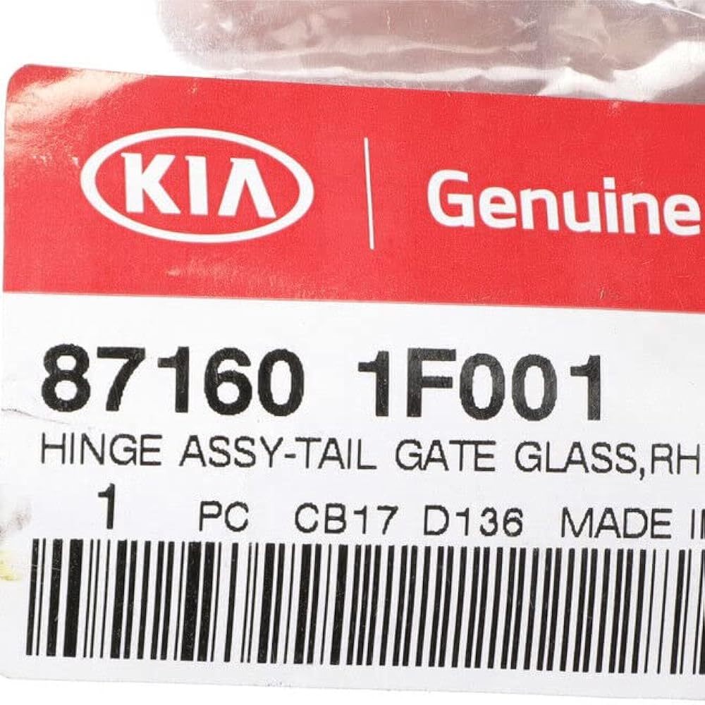 2004-2010 KIA SPORTAGE RH Tailgate Gate Glass Hinge Genuine OEM 87160-1F001