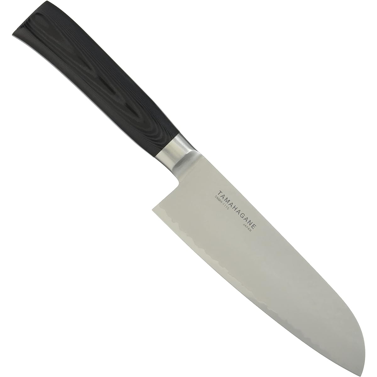 Kataoka Manufacturing Santoku Knife Black 160mm TAMAHAGANE SNMH-1115