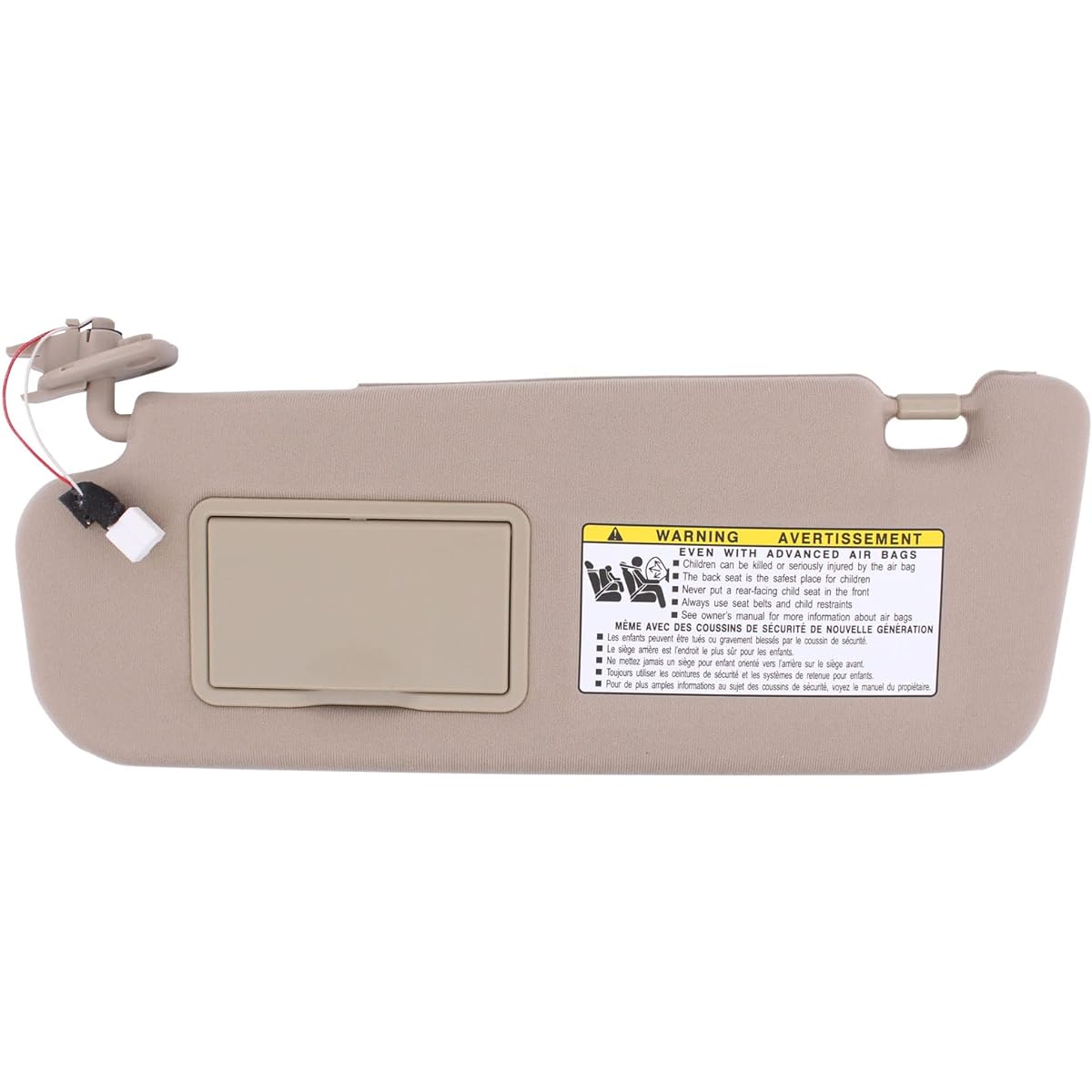 XtremEAMAZING beige Front driver's side sun visor Sonata 2005-2010