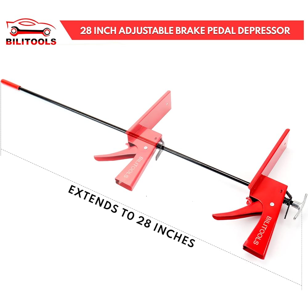 BILITOOLS 28 -inch brake pedal depressers tool Adjustable depressor car brake/accelerator/clutch pedal