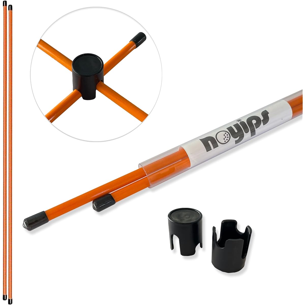 noyips Golf Alignment Stick 100cm Tour Stick Address Swing Practice Made of Glass Fiber (Orange) hibikurasu GOLF
