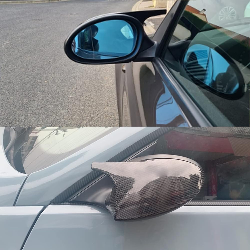 KYYET Carbon Fiber Side Mirror Cover Cap BMW E91 E92 E93 PRE-LCI M3 style