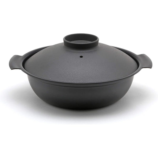 Miyazaki Seisakusho PRESSENCE Tabletop Pot [IH DONABE] Gray 24cm Made in Japan Compatible with IH 118-06365