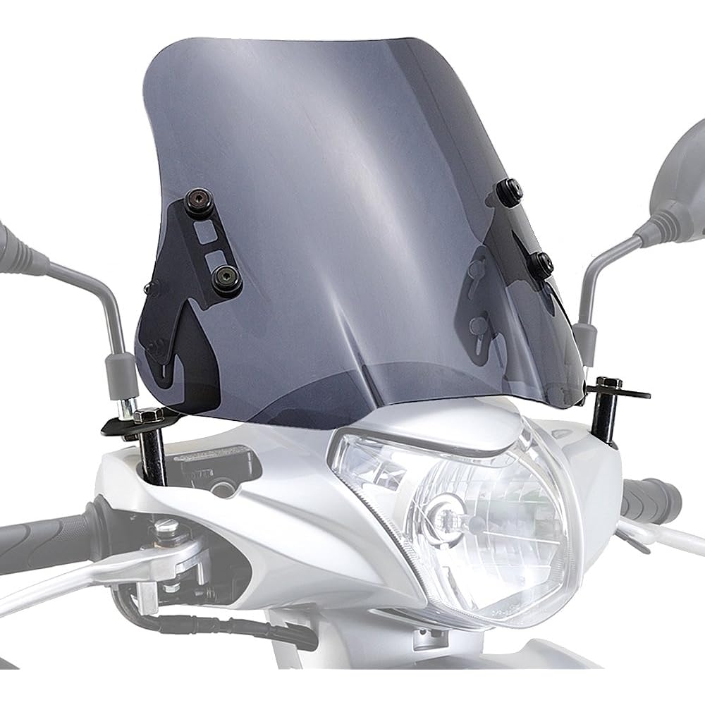 Daytona Motorcycle Screen with Clamp Bar Dio110 (15-20) Windshield SS Series Short Smoke 92354