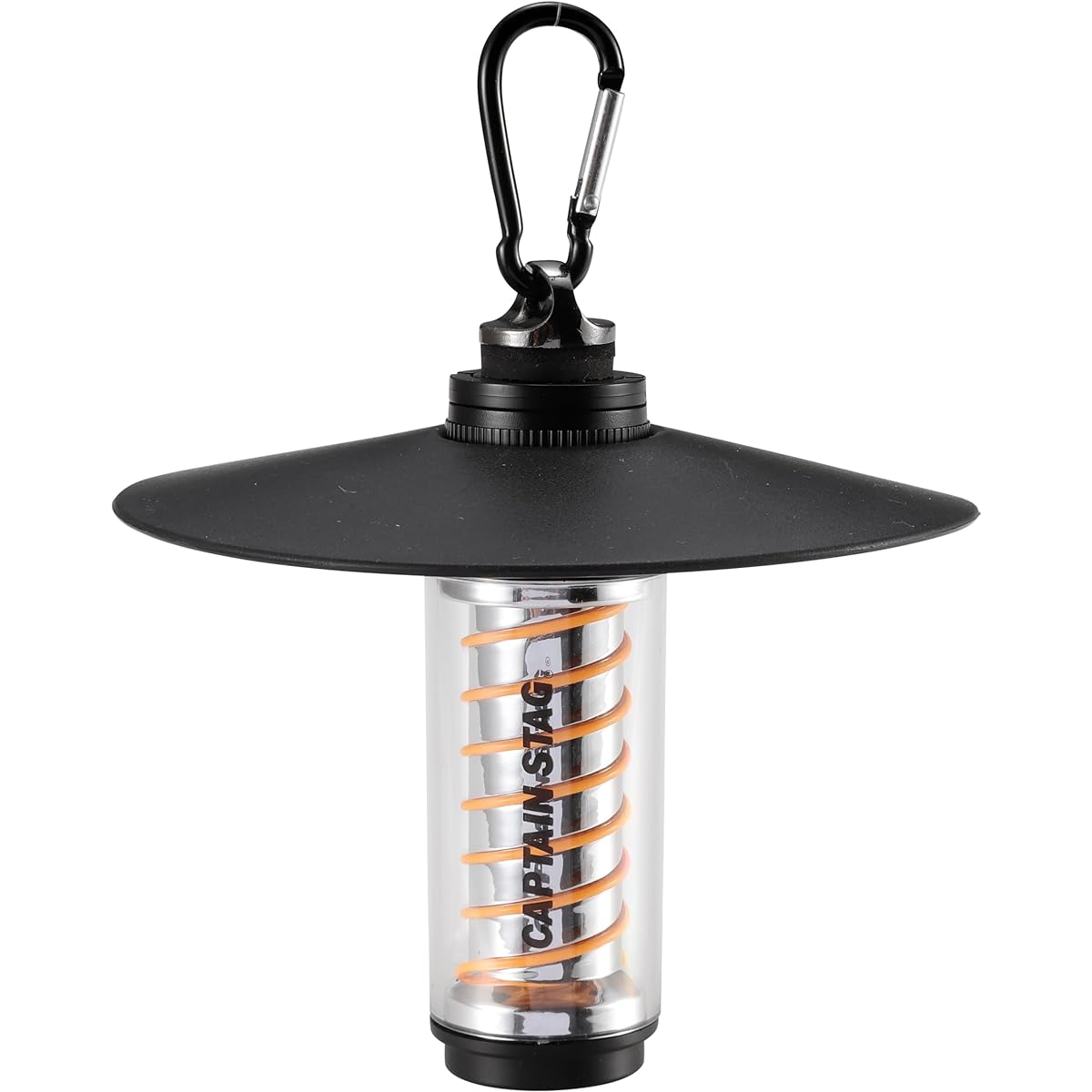 CAPTAIN STAG Light Lantern Edison Light Flashlight CS Spiral Light USB Rechargeable [Brightness 200 lumens/Continuous lighting approximately 5-12 hours/Up to 4 levels dimmable] Black UK-4074