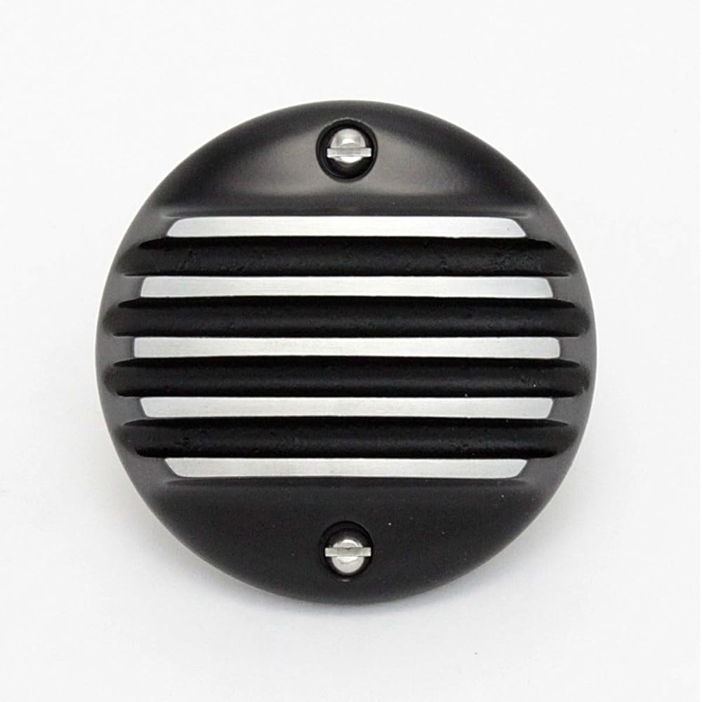 FORK Harley point cover 5 fin black vertical 2 holes 1103-01B