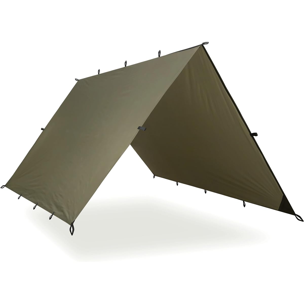 AQUAQUEST SAFARI Waterproof Camping Tarp - Lightweight Sunshade or Rainfly - Camping Essentials for Hiking, Backpacking and Hammocks