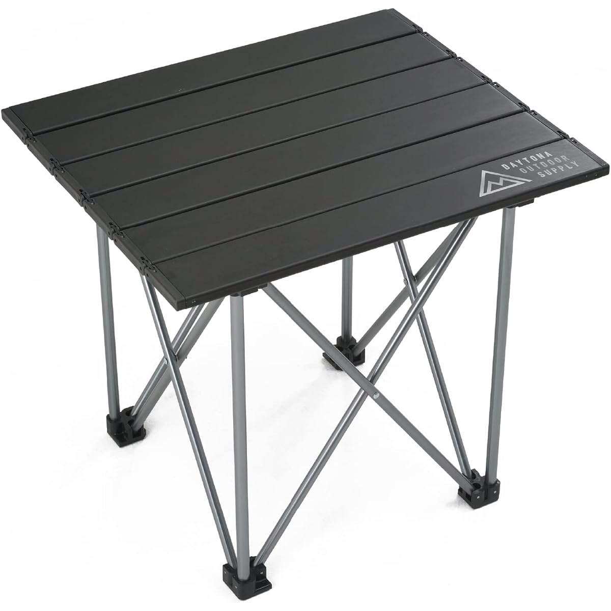 Daytona Motorcycle Camping Table Top Plate Load Capacity 40kg Folding Compact Aluminum Black 15230