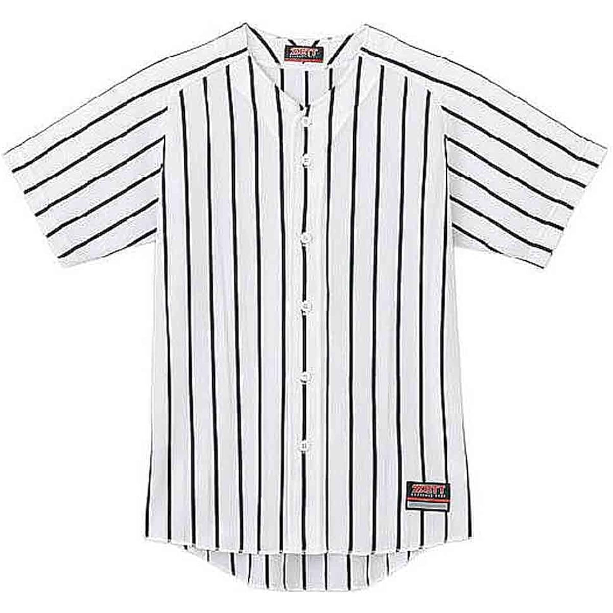 ZETT Baseball Uniform Shirt (Wide Stripe Ribbed Mesh) BU631