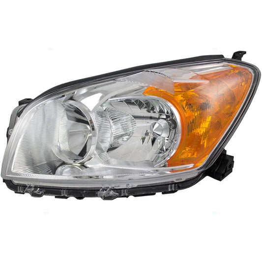 BROCK After Market replacement driver left halogen combination headlight assembly 2009-2012 Toyota RAV4 base/Limited compatible