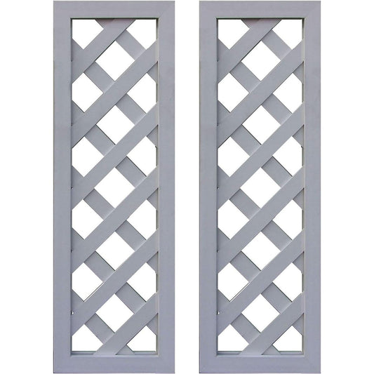 igarden iwood lattice lattice white H90cm x W30cm set of 2 X9030W-02