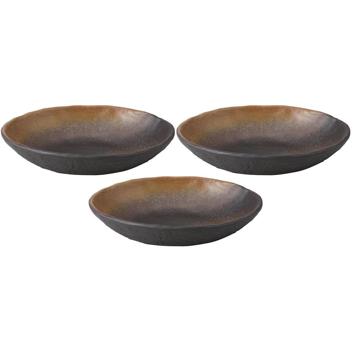 Set of 3 Moonlight 8.0 small bowl [24.4 x 17.5 x 4.5cm] [Large bowl]