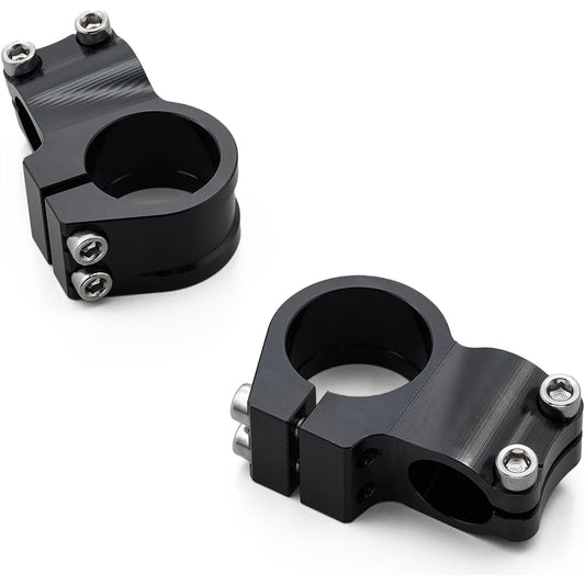 Daytona Machined Separate Handle Clamp Left and Right Set Fork Diameter φ35mm Black 69448