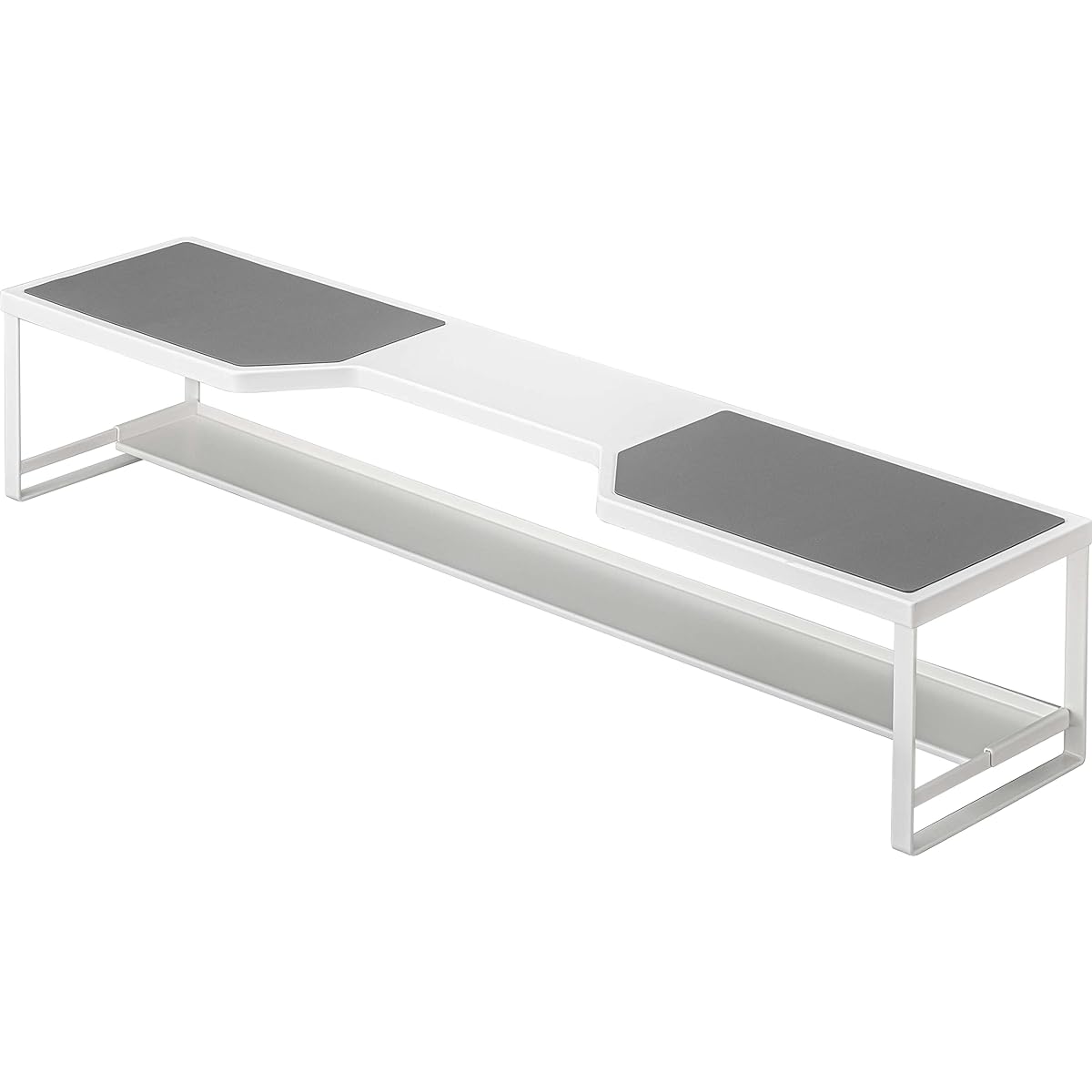 Yamazaki Jitsugyo Stove Back Rack with Exhaust Vent Cover 75cm For Stove White Approx. W82.5XD18XH15cm Plate Tall Kitchen Rack 5652