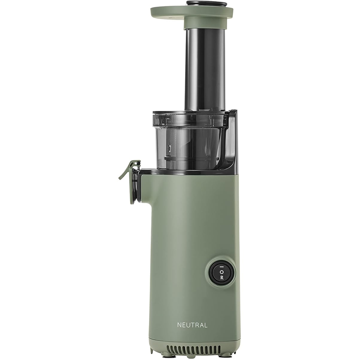 Neutral Mini Slow Juicer, Squeezed Waste Separation, Small Juicer, Low Speed Rotation, Resistant to Oxidation, Fresh Juice, Green NR-K-BD4-GR