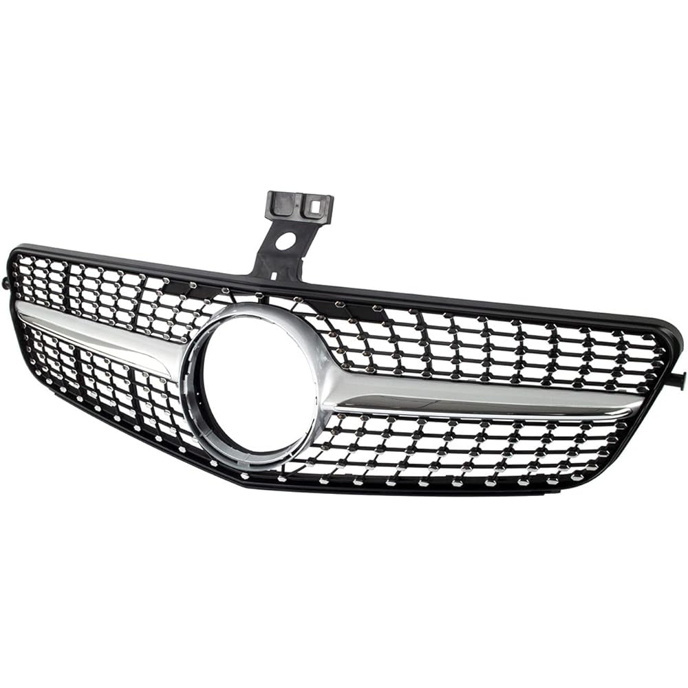 KARPAL Diamond Grill Grill 2008-2014 Mercedes-Benz W204 C Class C250 C350 Silver