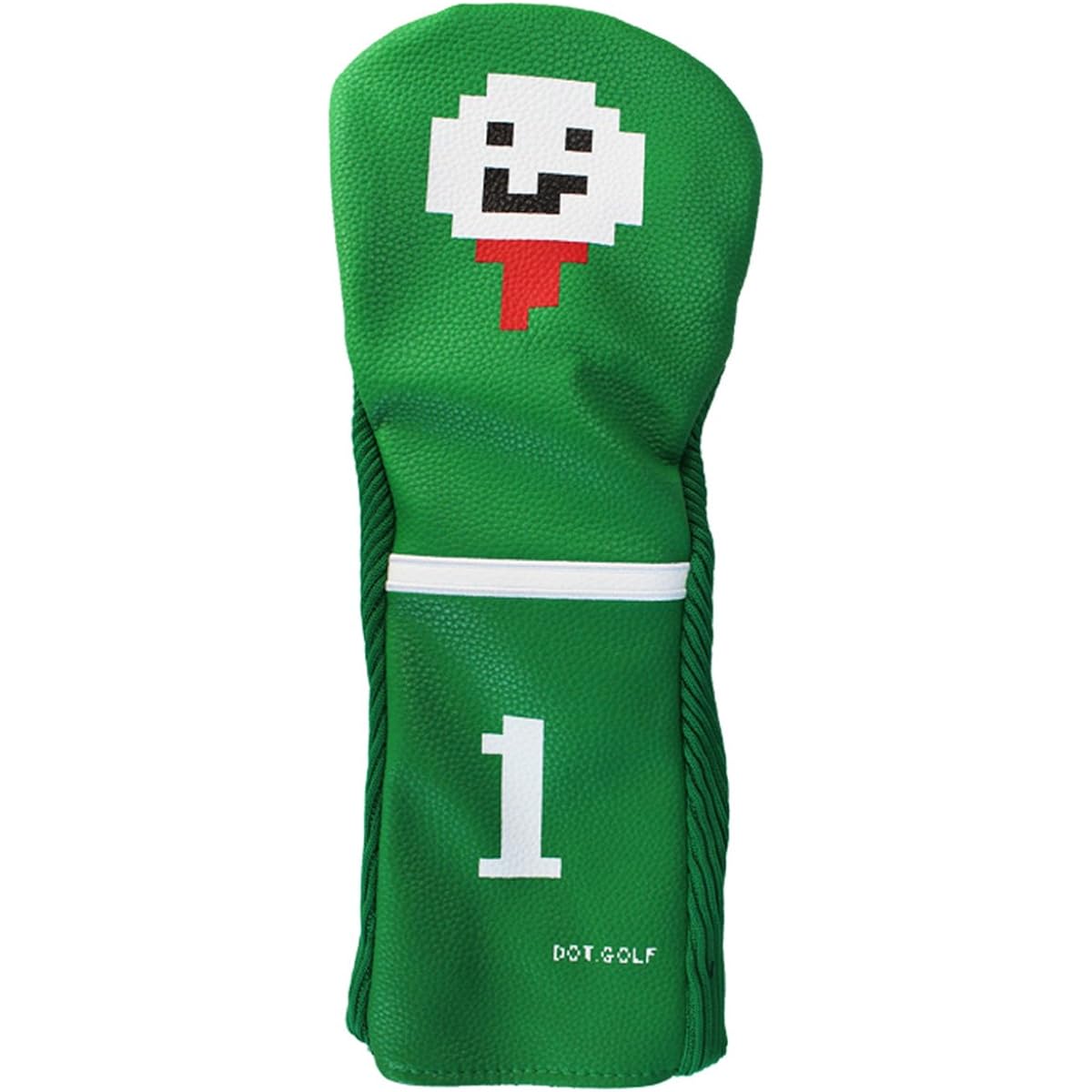 Hokushin Trading Head Cover HTC Dot Golf Ball DR Head Cover (Compatible with 460cc) WHC1710 Green
