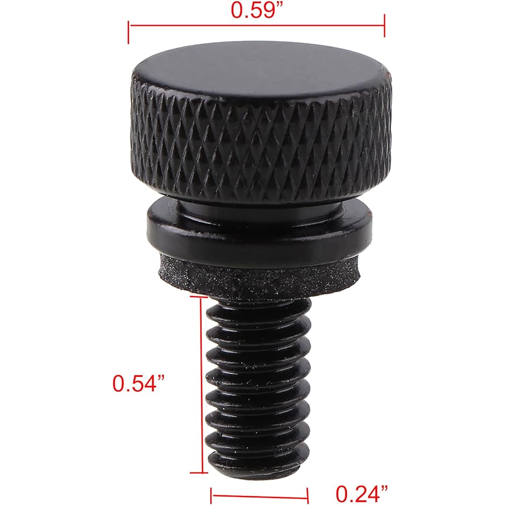 Stainless steel sheet Boltoria mount screw Black Harley Davidson 1996-2019