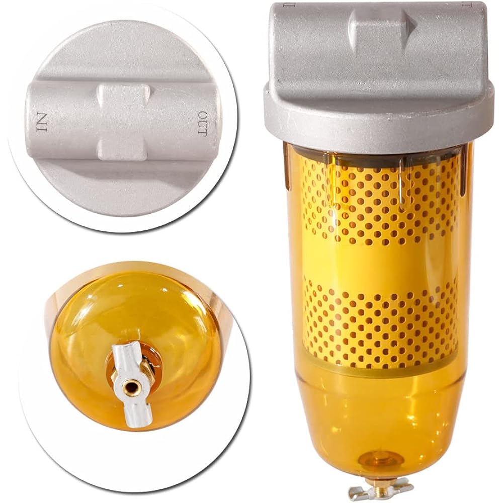 SEGULER B10-AL 496 fuel tank filter assembly 30 micron flow rate 25 GPM 5 GPM Up to 150PSI Zinc Die Cast 1 inch NPT Gasoline and diesel replacement for diesel water replacement OE# B10-AL for