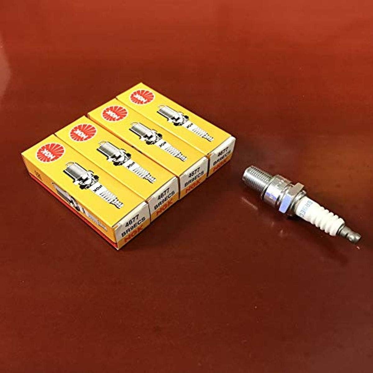 NGK (4677) BR9ECS Spark Plug 4 Pack