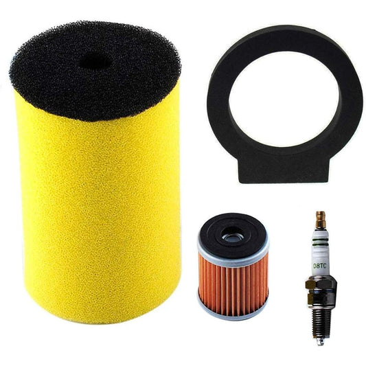 Supermotorparts 1YW-14451-00-00 Air Oil Filter for Yamaha Timberwolf 250 Big Bear 350 Moto-4 250 350 Kodiak 400 Big Bear 350 Big Bear 4x4 1987-1999 with Spark Plug