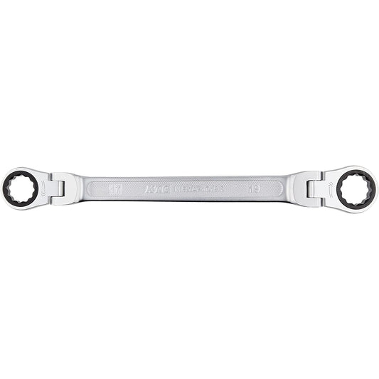 Kyoto Machinery Tools (KTC) Ratchet Box Wrench (Double Head Swing Type) 17X19mm MR1A1719F