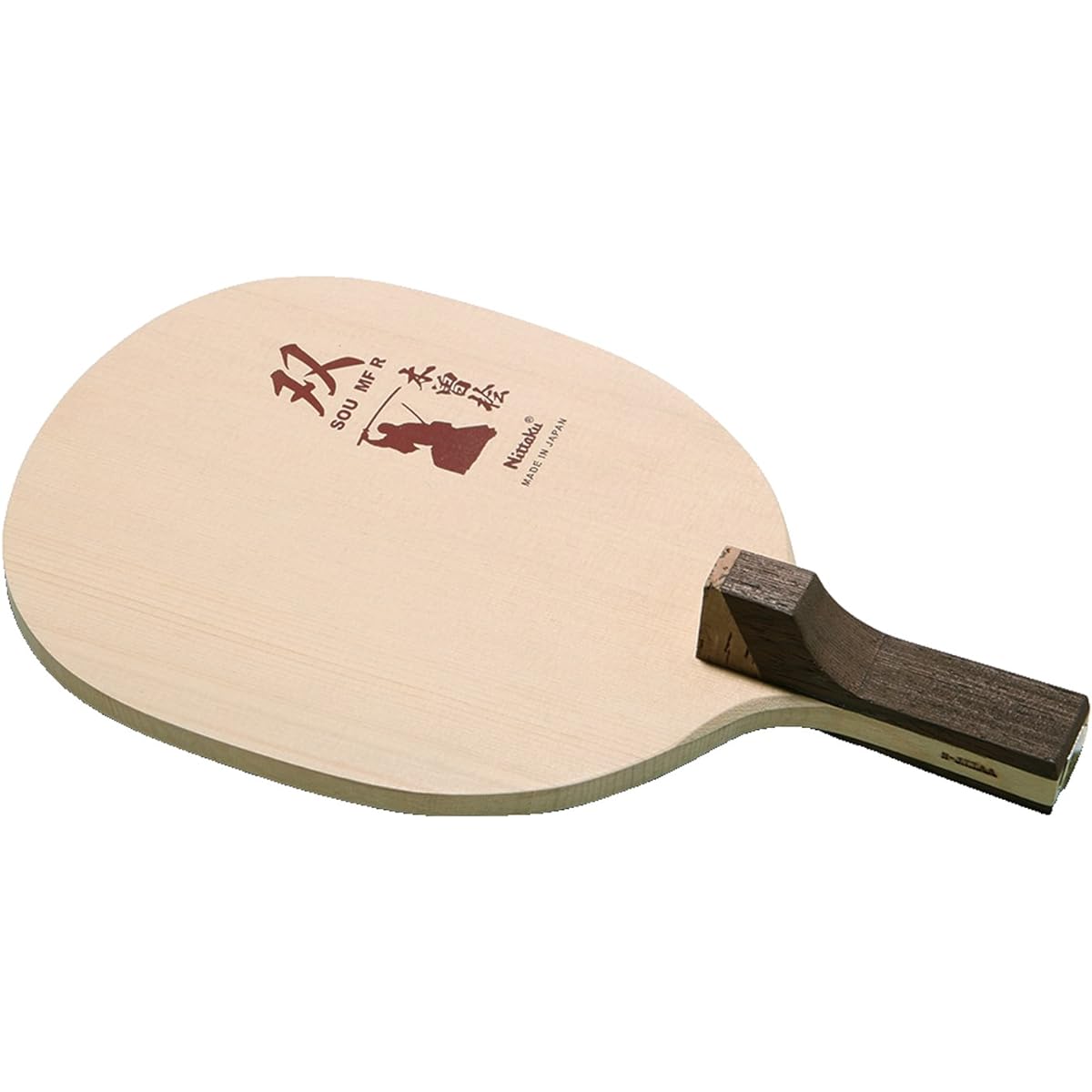 Nittaku Table Tennis Racket So MF R Pen Holder (Japanese Style) Wood NE-6696 Rounded Corners