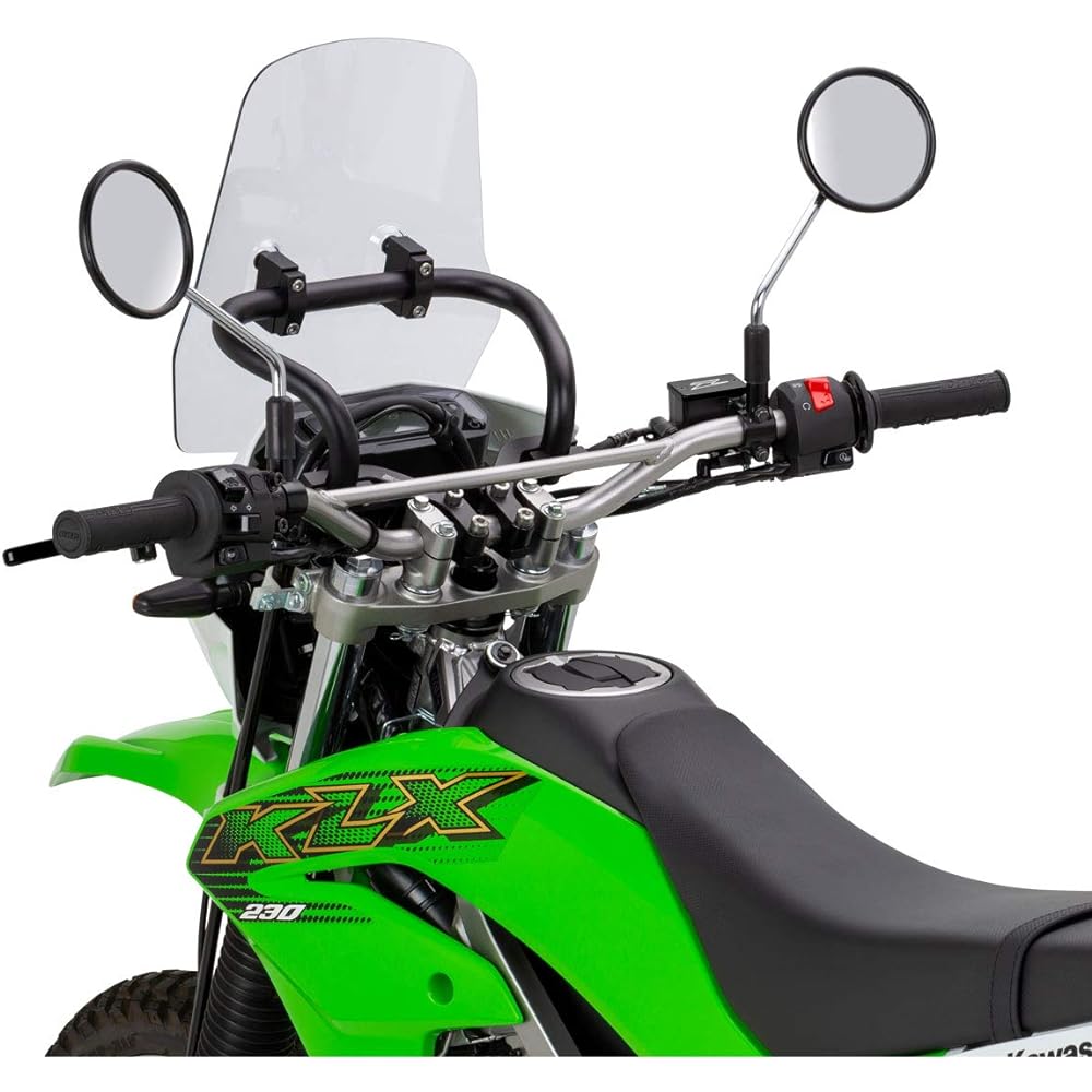 ZETA KLX230 Adventure Windshield with Screen Mount Bar ZE70-1111