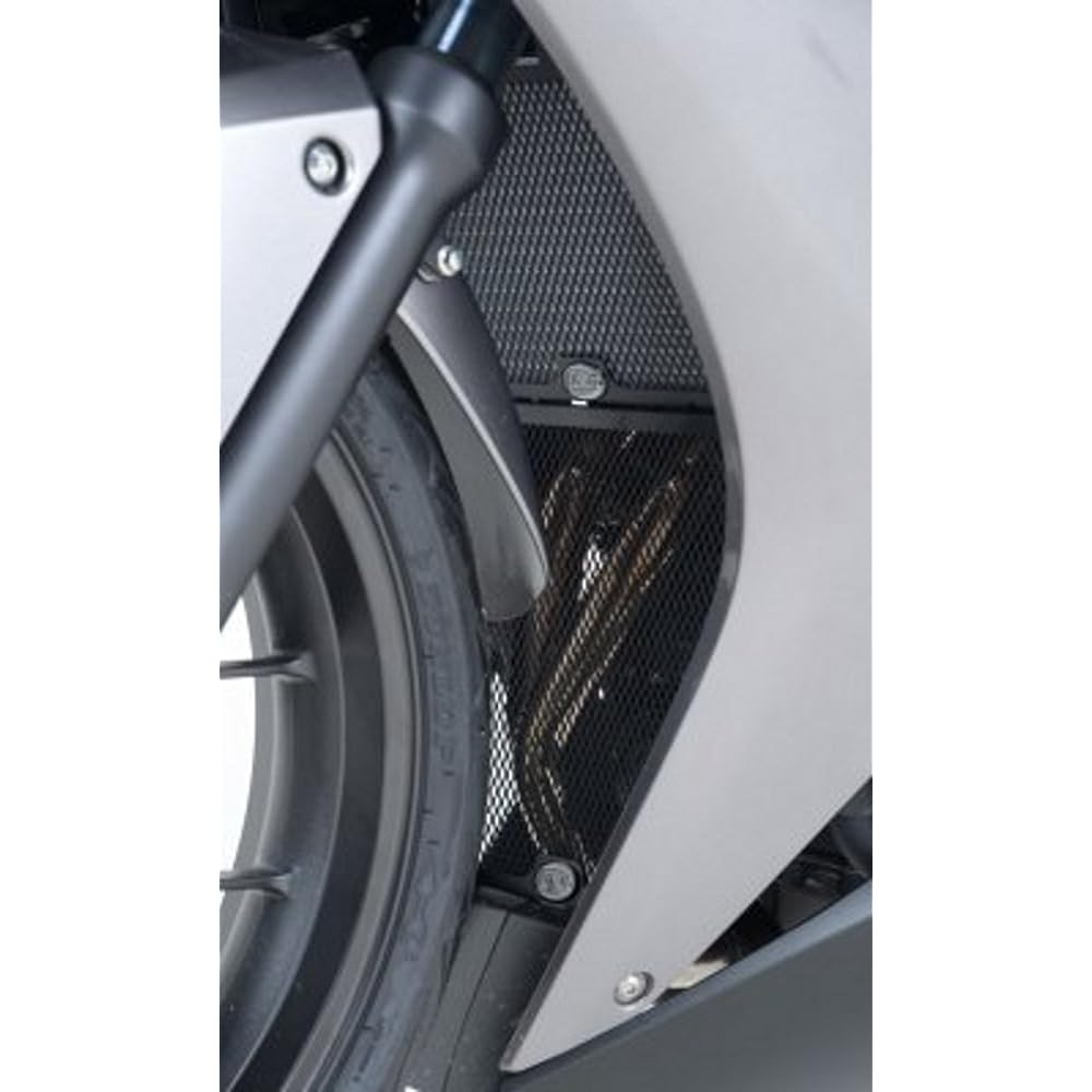 R&G Downpipe Grill Guard Aluminum Black CB400F [NC47](13-) CBR400R [NC47](13-) RG-DG0015BK