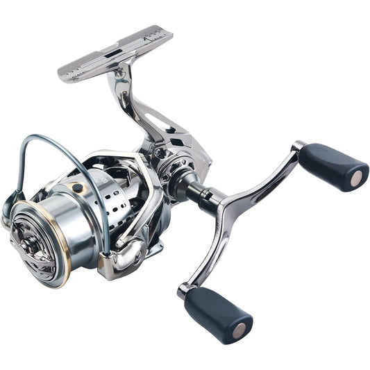 Dananier Ultra Light Spinning Reel High Gear 13+1BB Gear Ratio 5.2:1 Maximum Drag Force 8kg Freshwater Fishing Sea Fishing Flounder Seabass Trout Sabiki Reel Left and Right Interchangeable Handle 1000 2000 3000