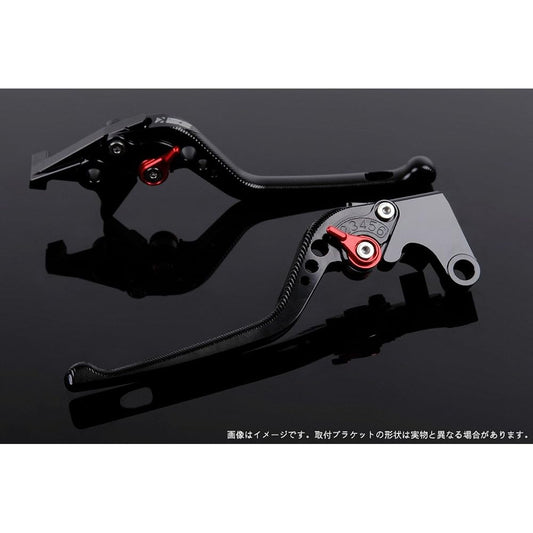 3D Adjust Lever Brake & Clutch Set Lever Color: Black Adjust Color: Red (ZX-6R 07-13)/(ZX-10R 06-13)/(Z750R 11-13)/(Z1000 07-13)/(NINJA1000 11