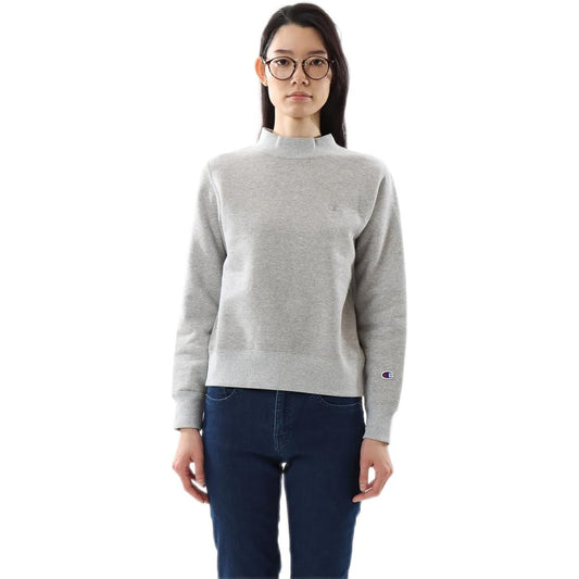 [Champion] Sweatshirt Long Sleeve COTTON USA One Point Logo Mock Neck Sweatshirt Women's Basic CW-Y020/CW-W001