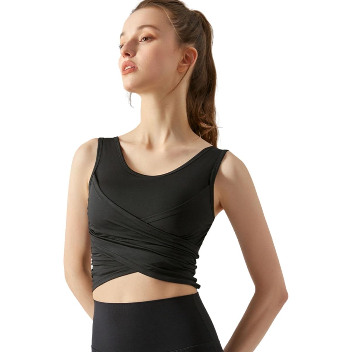 [VeroMan] Yoga Wear with Cup Tank Top Short Length Tops No Shaking ppi-ttb032