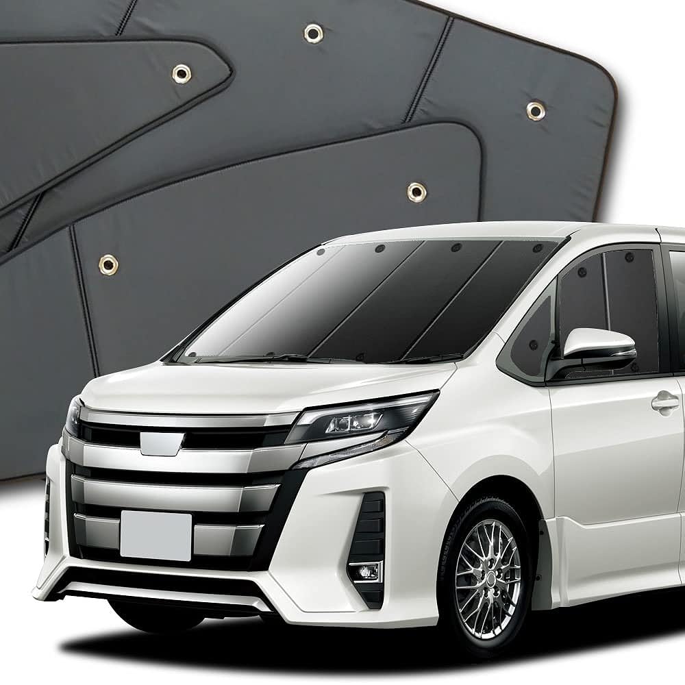 Noah & Voxy 80 Series Hybrid Compatible Curtain Sunshade Sleeping in Car Goods Privacy Sunshade for Front ``01s-a015-fu''