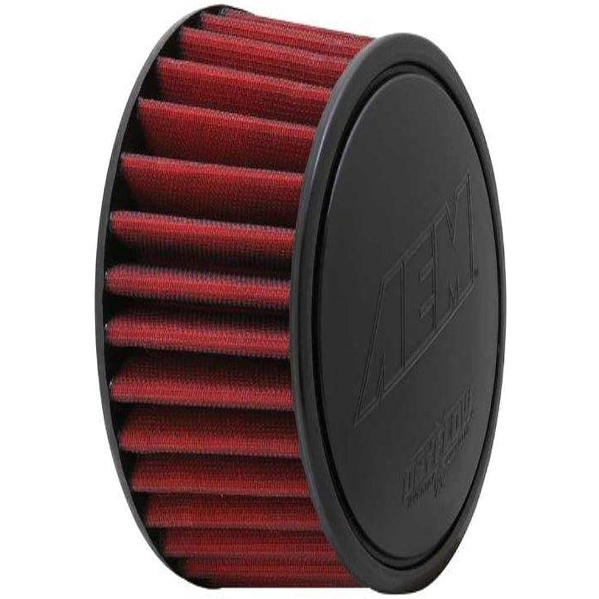 AEM 21-2110DK Universal Dry Flow Clamp On Air Filter Round Tapered 83mm Flange ID Height 133mm Base 152mm Top 130mm
