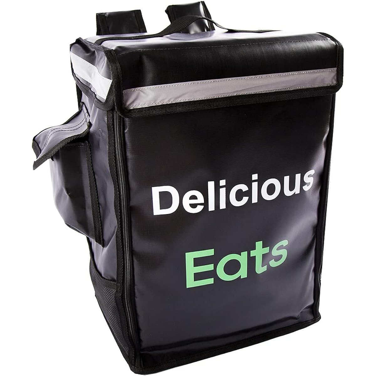 Maxer Delivery Bag 100% Waterproof Large Capacity 42L Delivery Bag Rucksack Delivery Bag Pizza Sushi Pouch Thermal Insulated Bag Delivery Package (Black)