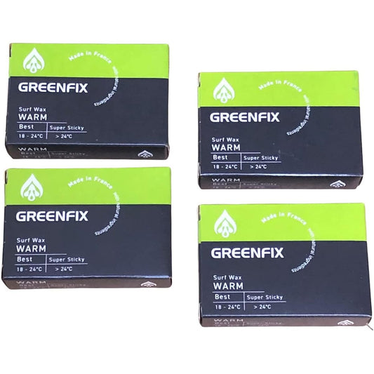 Set of 4 GreenFixWax Green Fix Wax 90g Surfing Board Wax