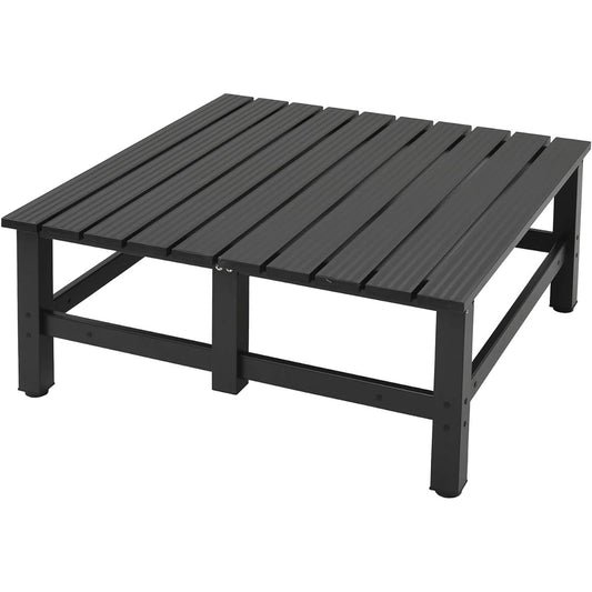 [Garden Master] Aluminum Wide Edge, Width 90 x Depth 90 x Height 40 cm, Garden Bench, Garden Chair, Balcony, Lightweight, Step Stool, Scaffolding Platform, Deck, Garden, Dark Brown, DXB-90