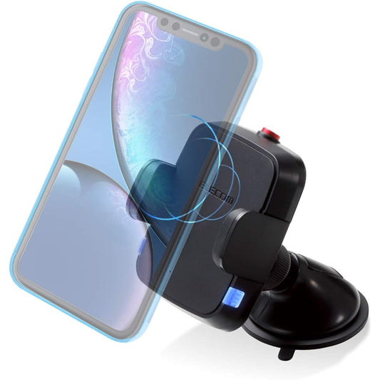 ELECOM Car Holder Wireless Charger (Qi Standard Compatible) 5W Output Suction Cup Type Black W-QC02BK