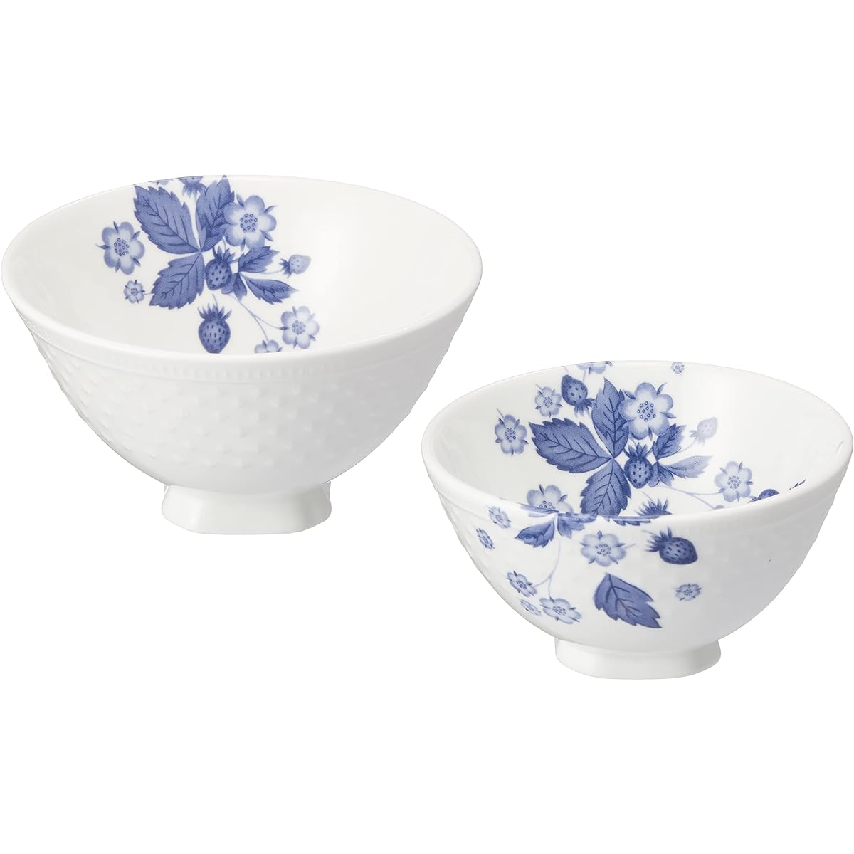 [Regular Imported Product] Wedgwood Strawberry Bloom Indigo Couple Bowl (Rice Ball) M&L Wedding Gift Present 1053155