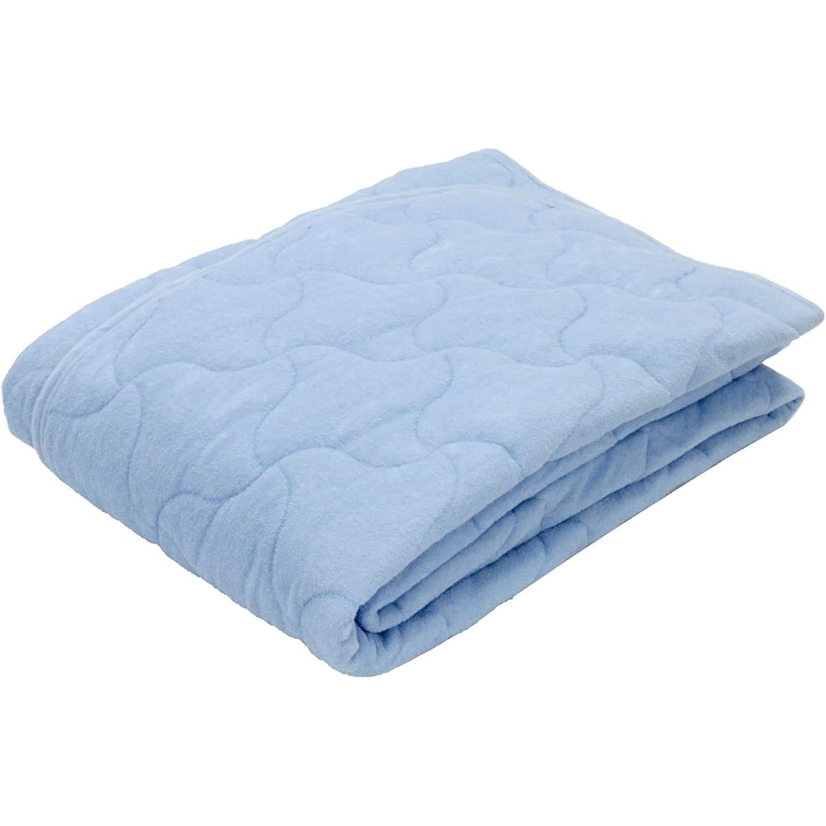 Nishikawa [Nishikawa] Seven Days 100% Cotton Fluffy Pile Pad King Blue Pile Fabric 100% skin-friendly cotton Soft and fluffy to the touch Can be used as a futon or mattress Can be used as a futon or mattress Comes with elastic on all four corners Suitabl
