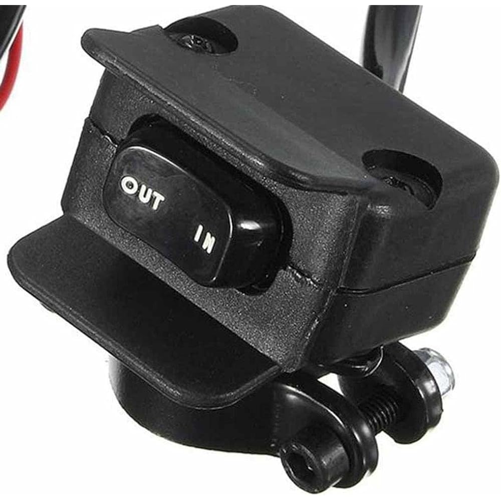 Heavy Duty Handlebar Control Line Winch Rocker Switch Handlebar Control Warns Against ATV-UTV