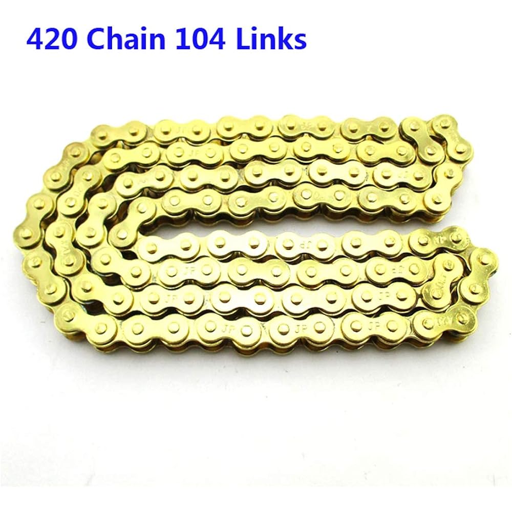 TC-MOTOR Gold 420 Chain 104 Links made in China