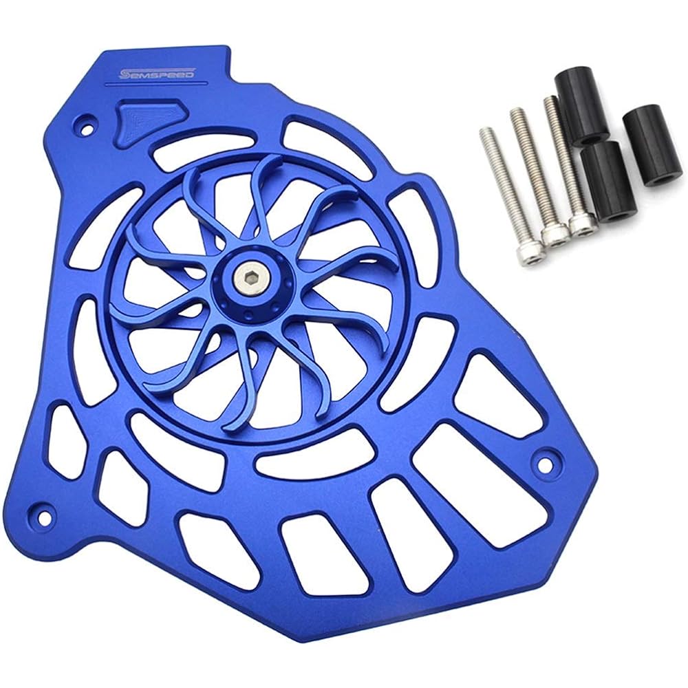 Semspeed Oil Cooler Guard Radiator Core Guard Yamaha NMAX155 NMAX150 NMAX125 2015-2019 2020 (Blue)