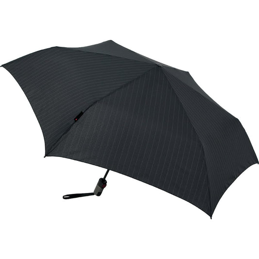Knirps Folding Umbrella Automatic Open/Close [Regular Imported] One-touch Lightweight Slim Men's Brand TS.220 Black Pinstripe KNTS220-4100